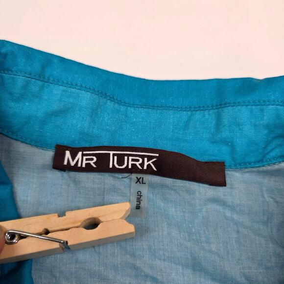 Mr Turk Desert All Over Print AOP Short Sleeve Button Shirt Men XL - Picture 6 of 11